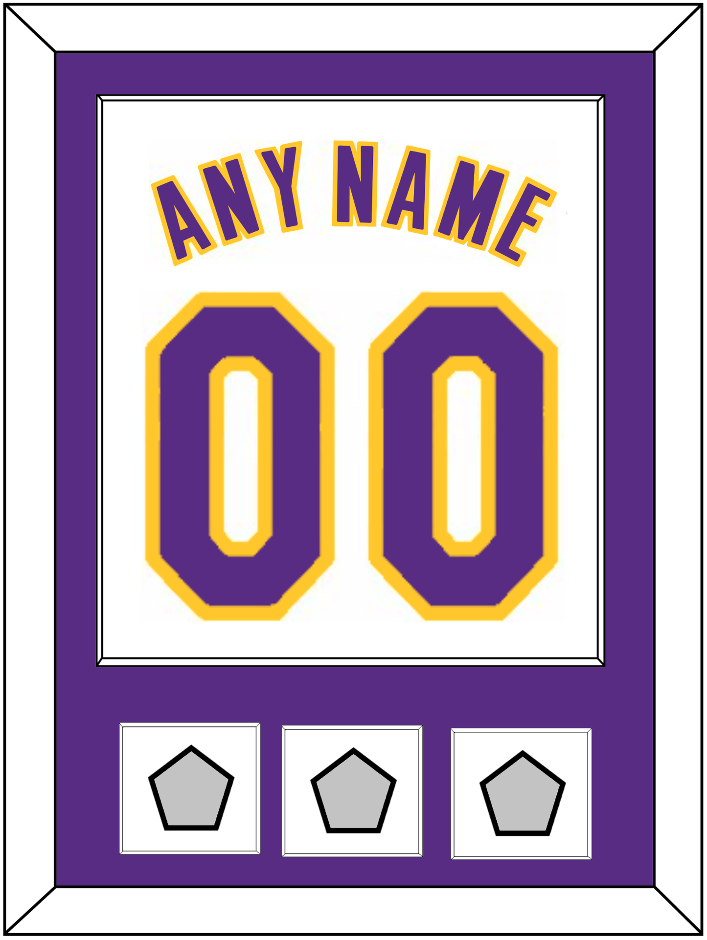 Los Angeles Name & Number With 3 Finals Patches - Alternate White (2002-2018) - Essential Tier 1