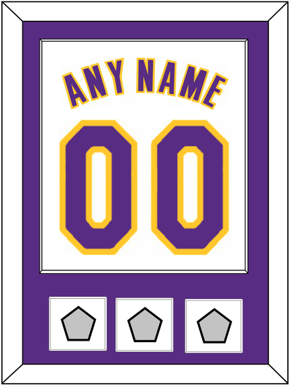 Los Angeles Name & Number With 3 Finals Patches - Alternate White (2002-2018) - Essential Tier 1