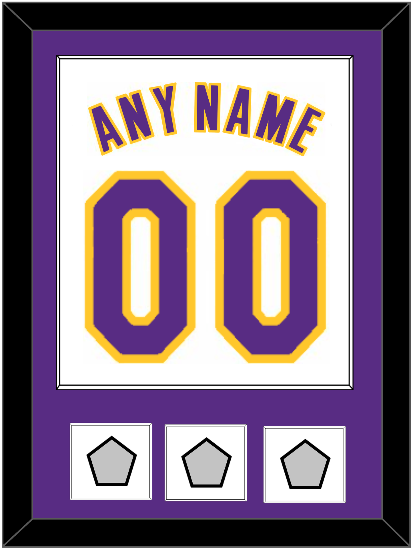 Los Angeles Name & Number With 3 Finals Patches - Alternate White (2002-2018) - Essential Tier 1
