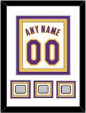 Los Angeles Name & Number With 3 Finals Patches - Alternate White (2002-2018) - Triple Mat 1
