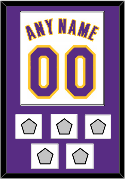 Los Angeles Name & Number With 5 Finals Patches - Alternate White (2002-2018) - Essential Tier 1