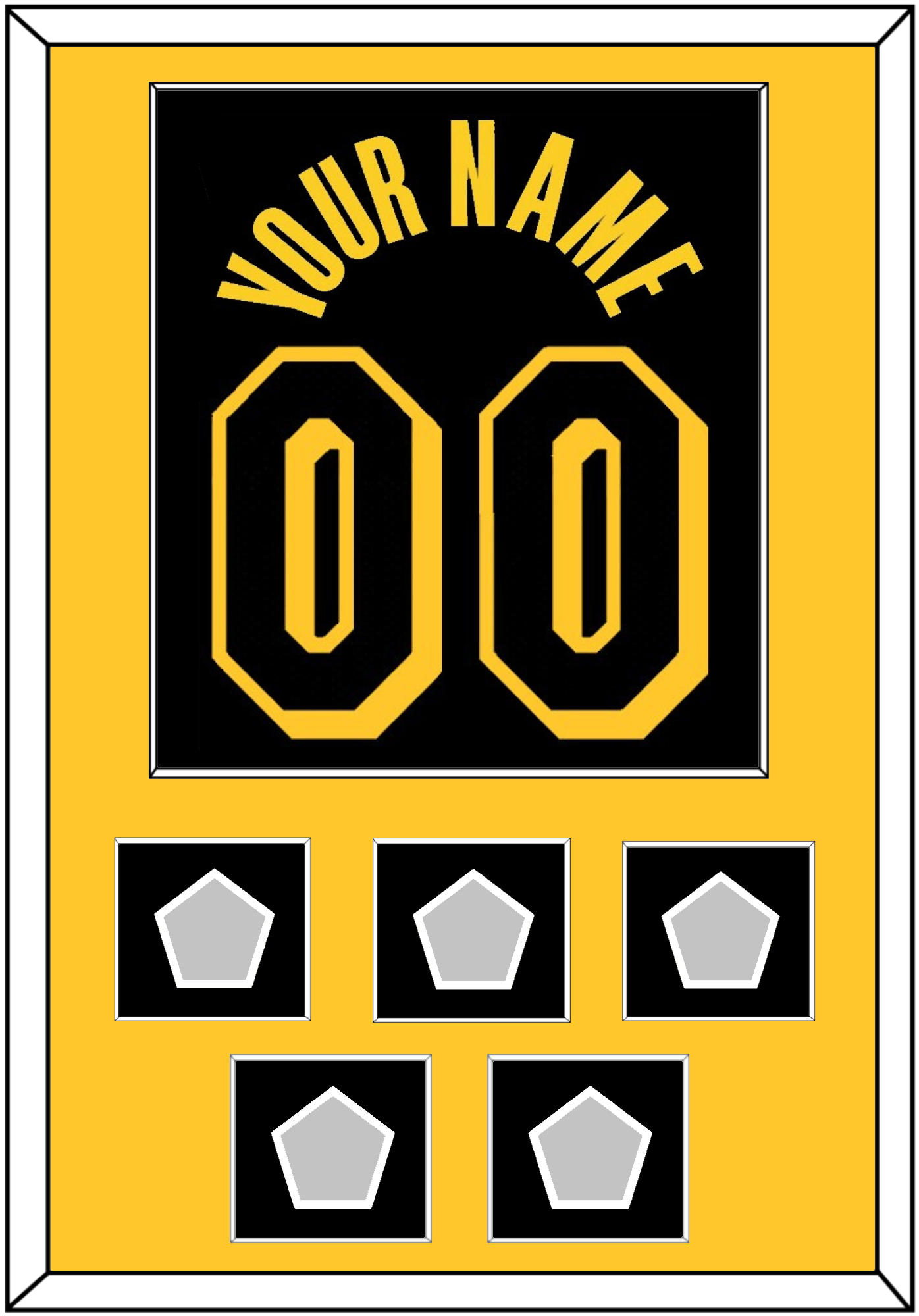 Los Angeles Name & Number With 5 Finals Patches - Black Mamba (2017-2018, 2020) - Essential Tier 2