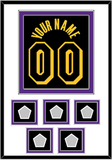 Los Angeles Name & Number With 5 Finals Patches - Black Mamba (2017-2018, 2020) - Double Mat 2