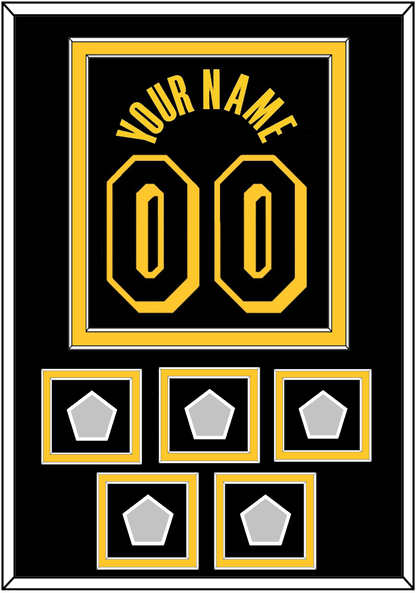 Los Angeles Name & Number With 5 Finals Patches - Black Mamba (2017-2018, 2020) - Signature Tier 3