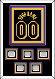 Los Angeles Name & Number With 5 Finals Patches - Black Mamba (2017-2018, 2020) - Triple Mat 2