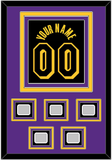 Los Angeles Name & Number With 5 Finals Patches - Black Mamba (2017-2018, 2020) - Triple Mat 3