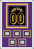 Los Angeles Name & Number With 5 Finals Patches - Black Mamba (2017-2018, 2020) - Triple Mat 3
