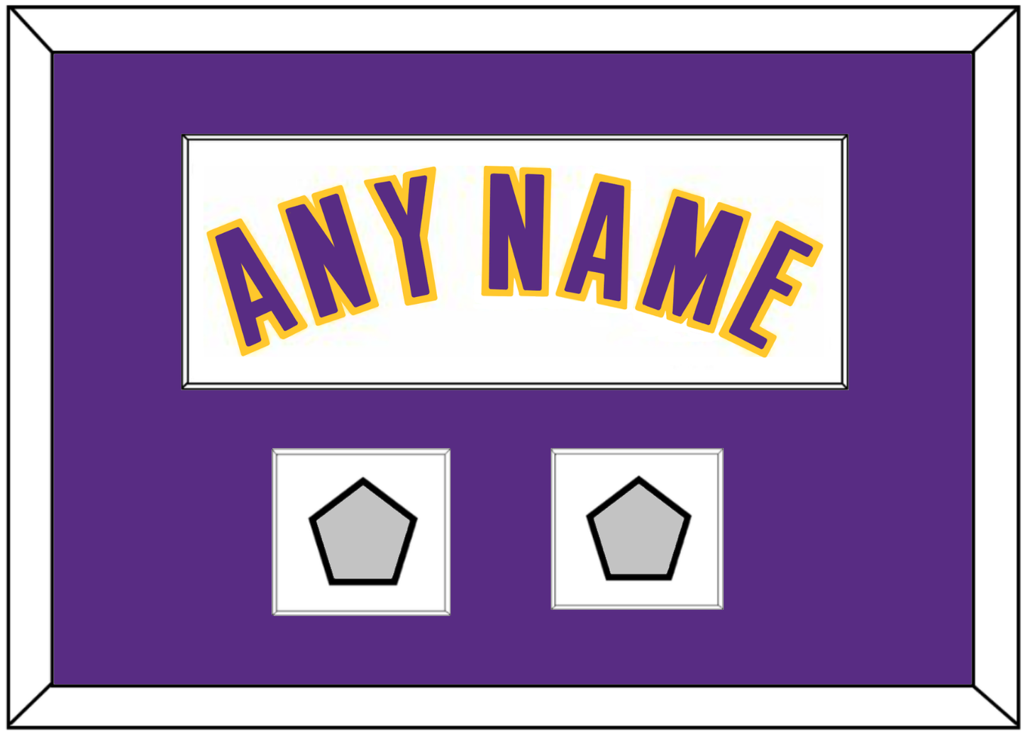 Los Angeles Name & 2 Trophy Patches - Alternate White (2002-2018) - Essential Tier 1