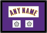 Los Angeles Name & 2 Champions Patches - Alternate White (2002-2018) - Single Mat 1