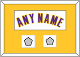 Los Angeles Name & 2 Champions Patches - Alternate White (2002-2018) - Single Mat 3