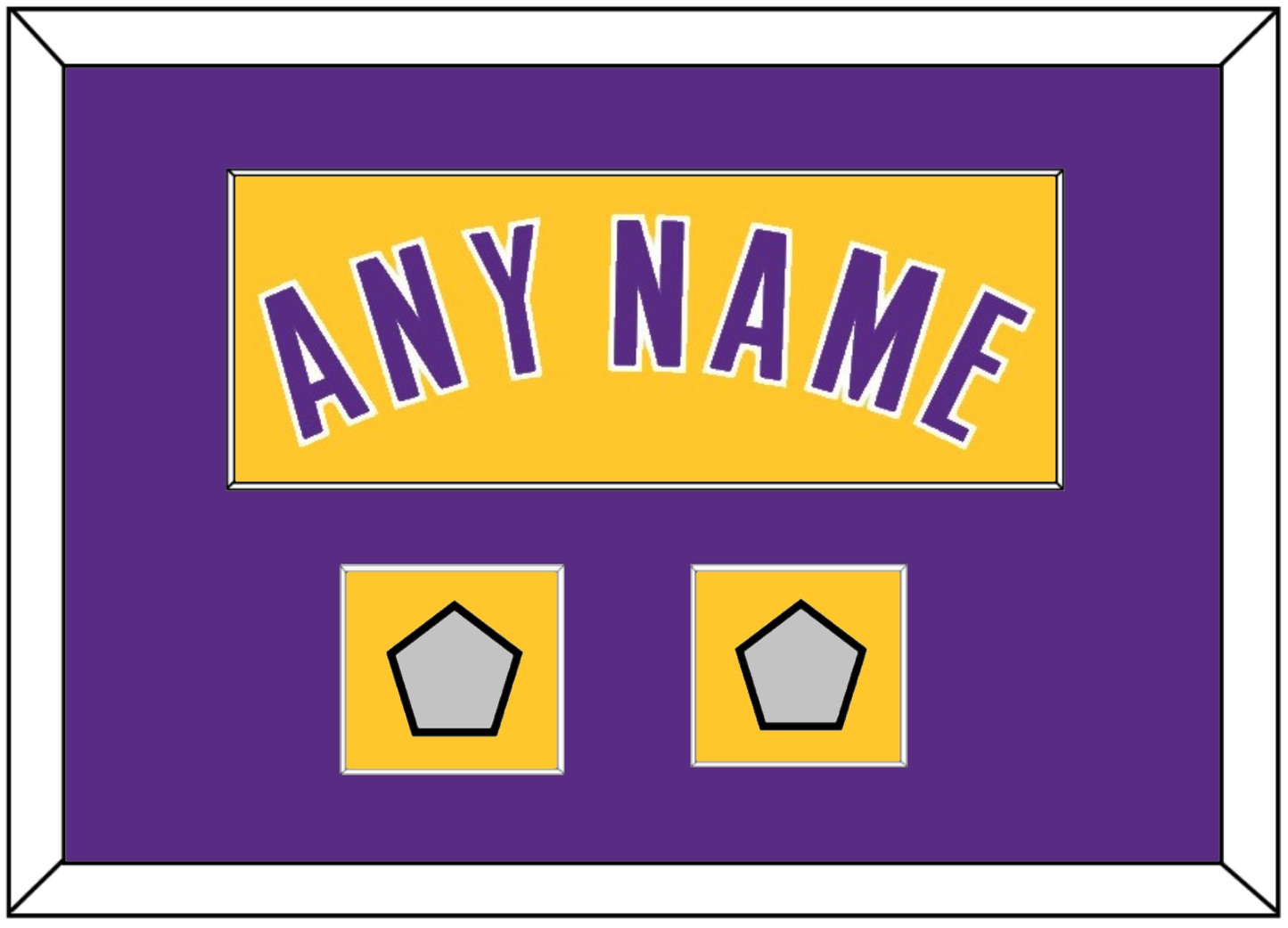 Los Angeles Name & 2 Champions Patches - Home Yellow (1999-2018) - Essential Tier 3
