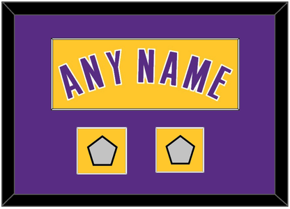 Los Angeles Name & 2 Champions Patches - Home Yellow (1999-2018) - Essential Tier 3