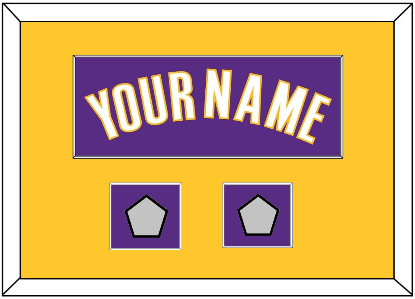 Los Angeles Name & 2 Champions Patches - Road Purple (1999-2004) - Essential Tier 3