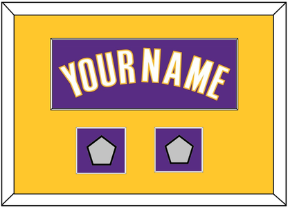 Los Angeles Name & 2 Champions Patches - Road Purple (1999-2004) - Essential Tier 3
