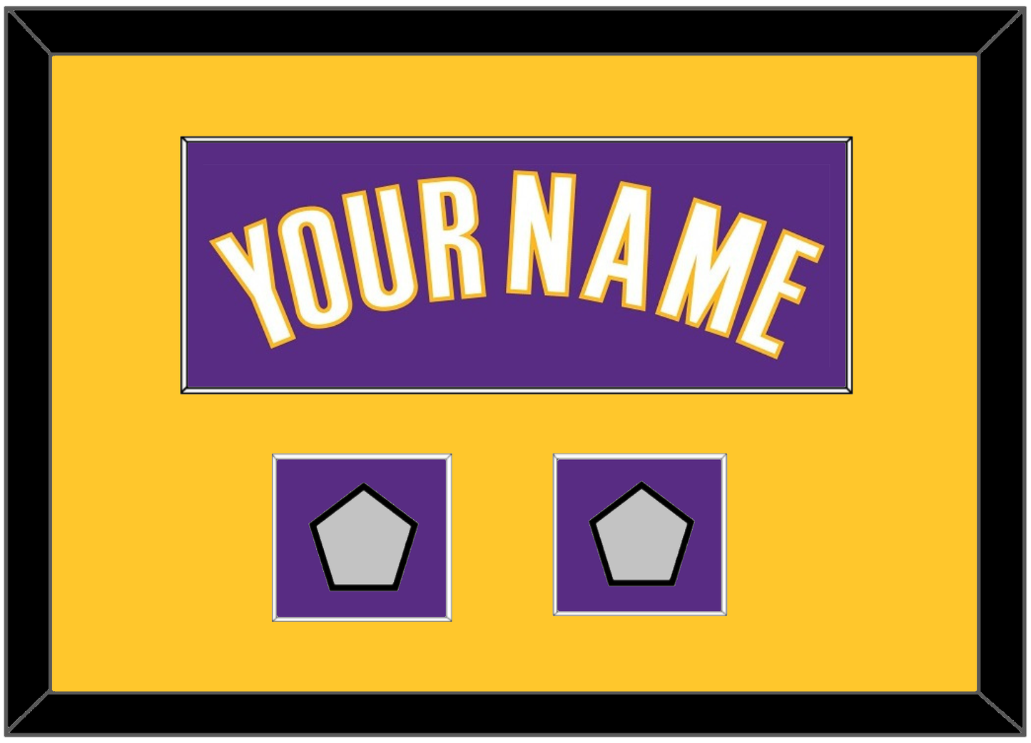 Los Angeles Name & 2 Champions Patches - Road Purple (1999-2004) - Essential Tier 3