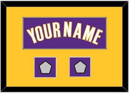 Los Angeles Name & 2 Champions Patches - Road Purple (1999-2004) - Essential Tier 3