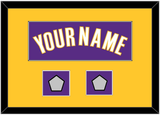 Los Angeles Name & 2 Trophy Patches - Road Purple (1999-2004) - Single Mat 3