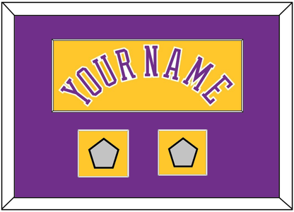 Los Angeles Name & 2 Champions Patches - Home Yellow (1978-1997) - Essential Tier 3