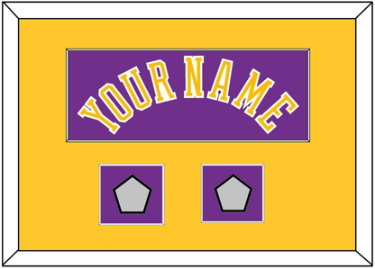 Los Angeles Name & 2 Trophy Patches - Road Purple (1978-1997) - Essential Tier 3