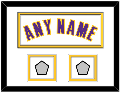 Los Angeles Name & 2 Champions Patches - Alternate White (2002-2018) - Signature Tier 3