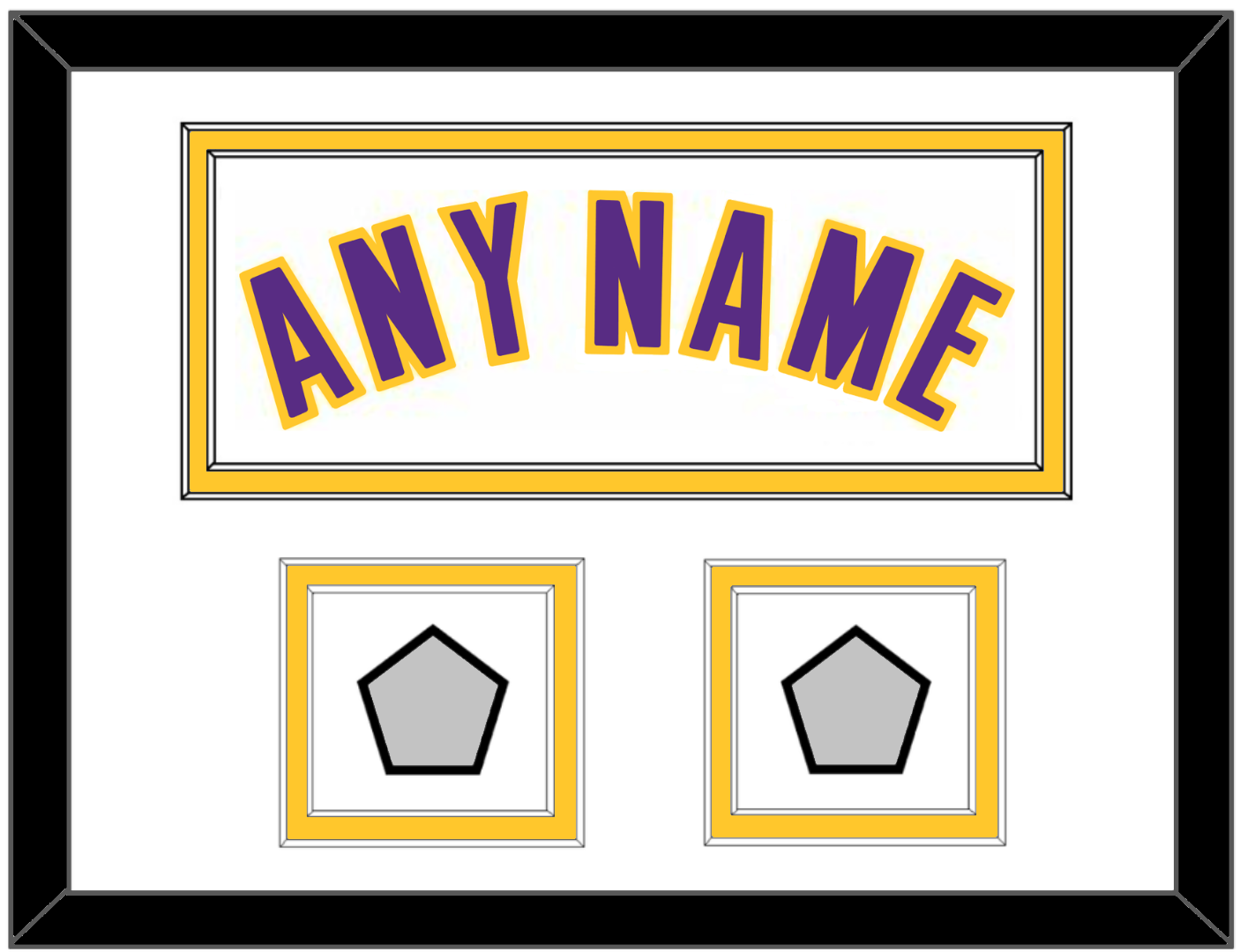 Los Angeles Name & 2 Finals Patches - Alternate White (2002-2018) - Signature Tier 3