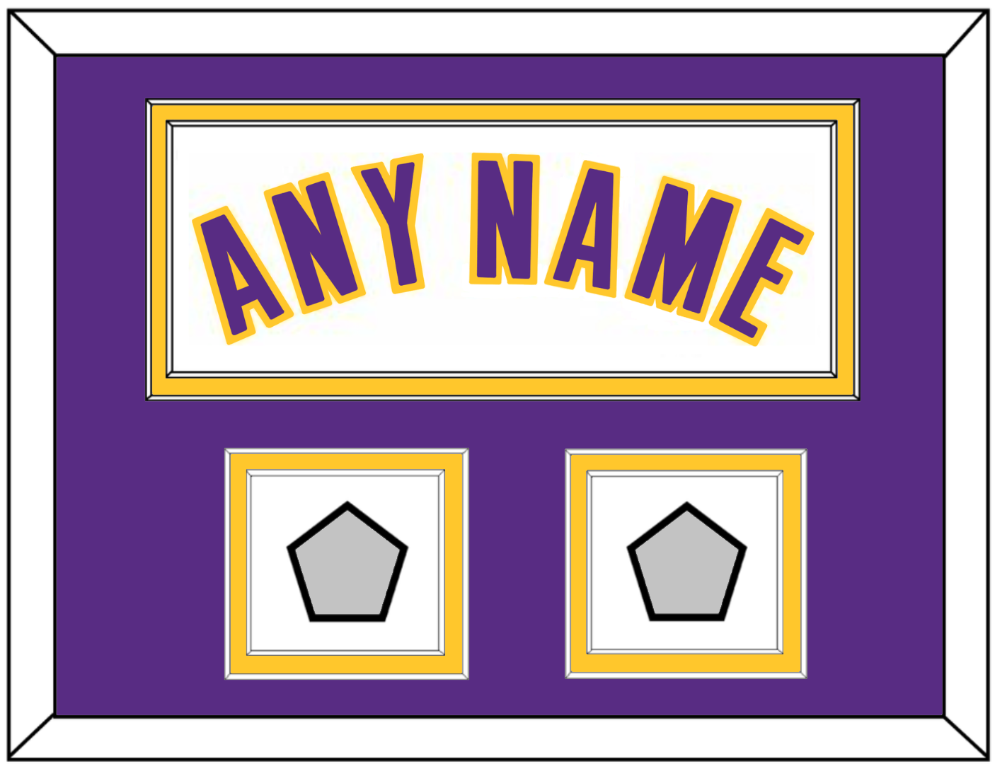 Los Angeles Name & 2 Trophy Patches - Alternate White (2002-2018) - Signature Tier 5