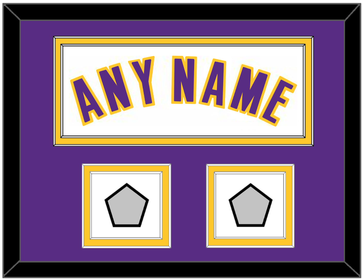 Los Angeles Name & 2 Trophy Patches - Alternate White (2002-2018) - Signature Tier 5