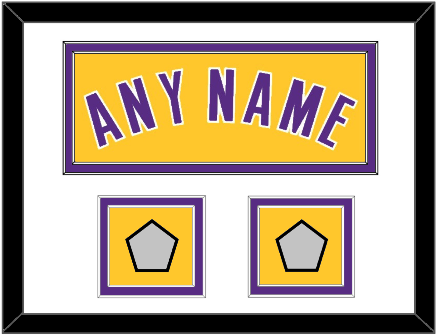 Los Angeles Name & 2 Finals Patches - Home Yellow (1999-2018) - Signature Tier 1