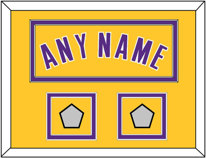 Los Angeles Name & 2 Finals Patches - Home Yellow (1999-2018) - Signature Tier 3
