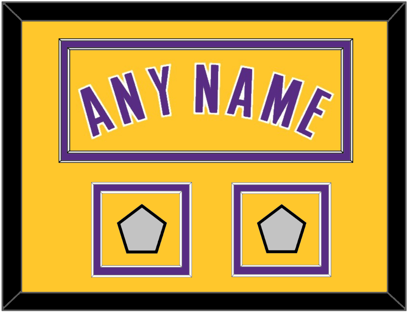 Los Angeles Name & 2 Champions Patches - Home Yellow (1999-2018) - Signature Tier 3