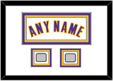 Los Angeles Name & 2 Finals Patches - Alternate White (2002-2018) - Triple Mat 1