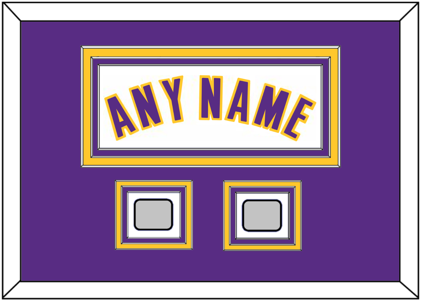 Los Angeles Name & 2 Trophy Patches - Alternate White (2002-2018) - Premier Tier 3