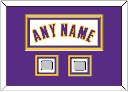 Los Angeles Name & 2 Finals Patches - Alternate White (2002-2018) - Premier Tier 3