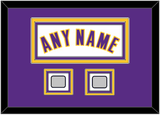 Los Angeles Name & 2 Trophy Patches - Alternate White (2002-2018) - Triple Mat 3