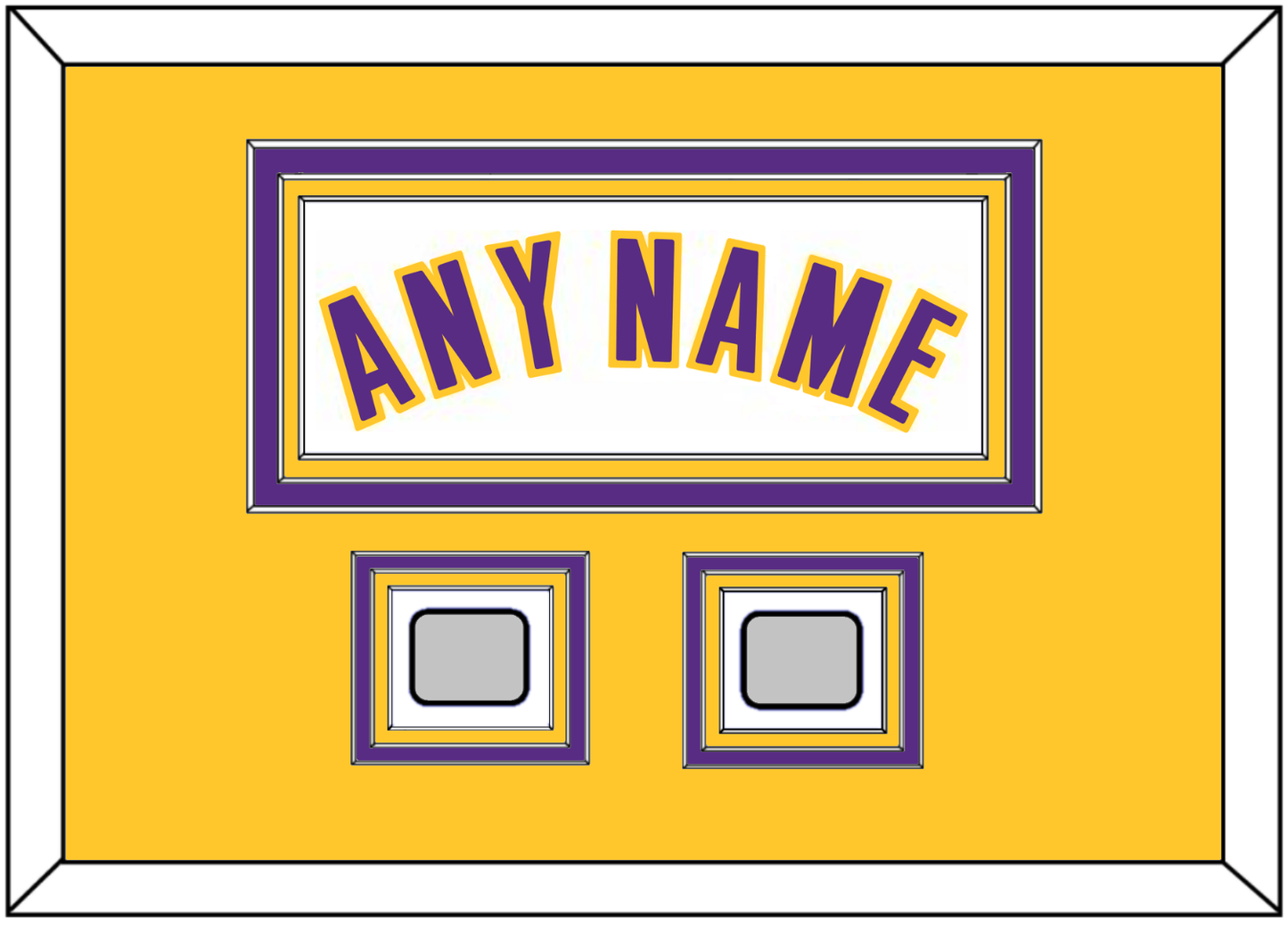 Los Angeles Name & 2 Trophy Patches - Alternate White (2002-2018) - Premier Tier 5