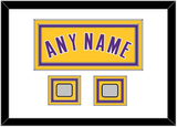 Los Angeles Name & 2 Finals Patches - Home Yellow (1999-2018) - Triple Mat 1