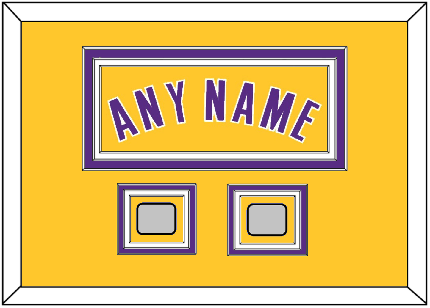 Los Angeles Name & 2 Trophy Patches - Home Yellow (1999-2018) - Premier Tier 3