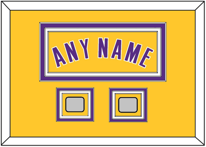 Los Angeles Name & 2 Trophy Patches - Home Yellow (1999-2018) - Premier Tier 3