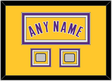 Los Angeles Name & 2 Trophy Patches - Home Yellow (1999-2018) - Triple Mat 3