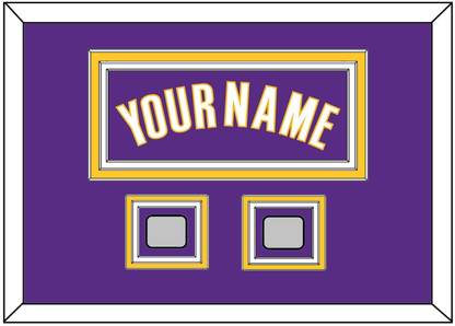 Los Angeles Name & 2 Finals Patches - Road Purple (1999-2004) - Premier Tier 3