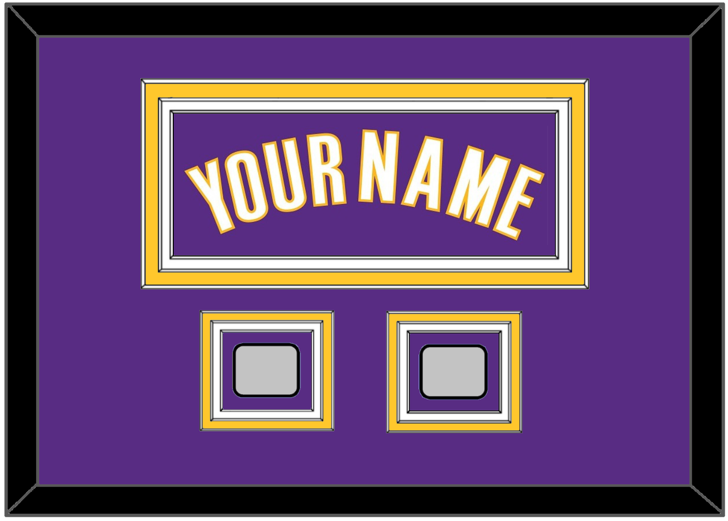 Los Angeles Name & 2 Trophy Patches - Road Purple (1999-2004) - Premier Tier 3