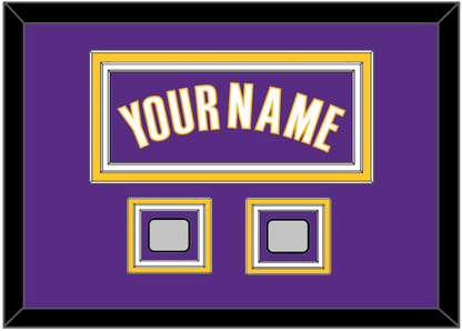 Los Angeles Name & 2 Champions Patches - Road Purple (1999-2004) - Premier Tier 3