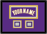 Los Angeles Name & 2 Trophy Patches - Road Purple (1999-2004) - Triple Mat 3