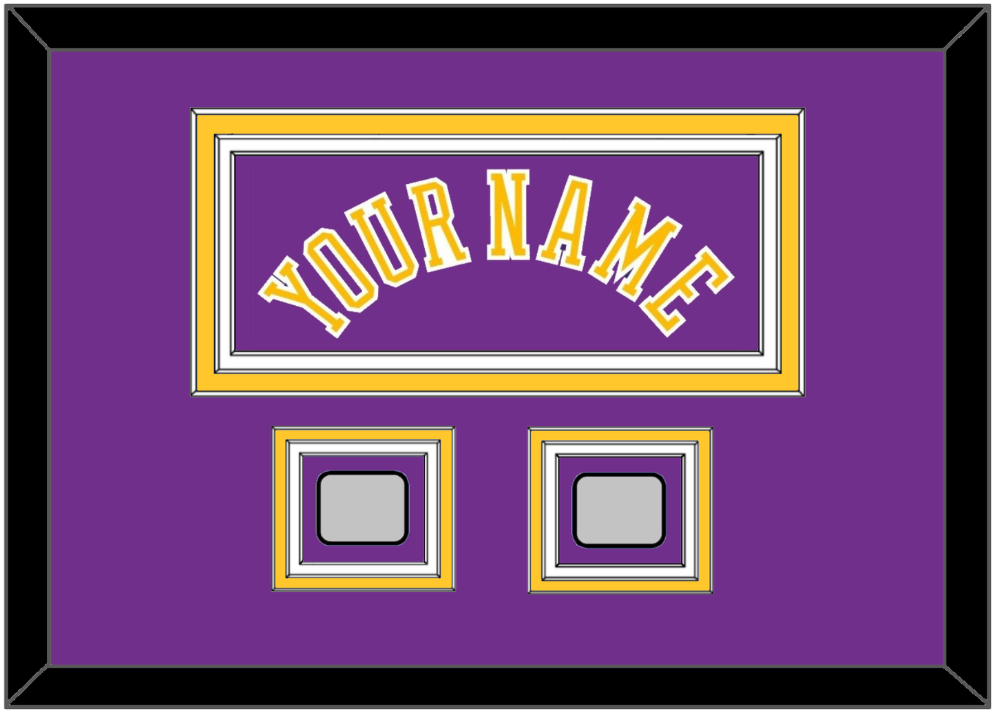 Los Angeles Name & 2 Trophy Patches - Road Purple (1978-1997) - Premier Tier 3