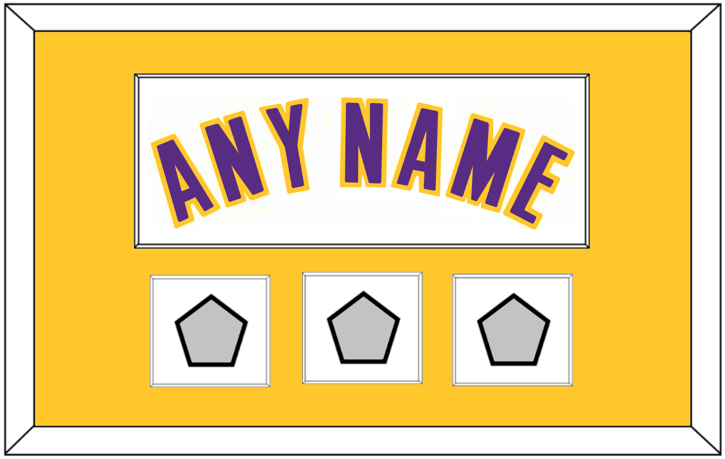 Los Angeles Name & 3 Trophy Patches - Alternate White (2002-2018) - Essential Tier 2
