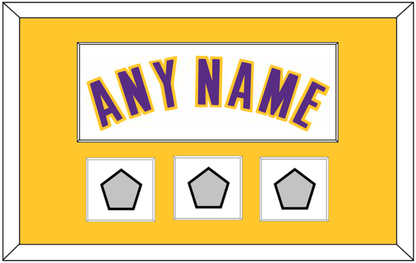 Los Angeles Name & 3 Trophy Patches - Alternate White (2002-2018) - Essential Tier 2