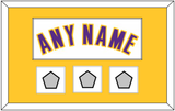 Los Angeles Name & 3 Trophy Patches - Alternate White (2002-2018) - Single Mat 2