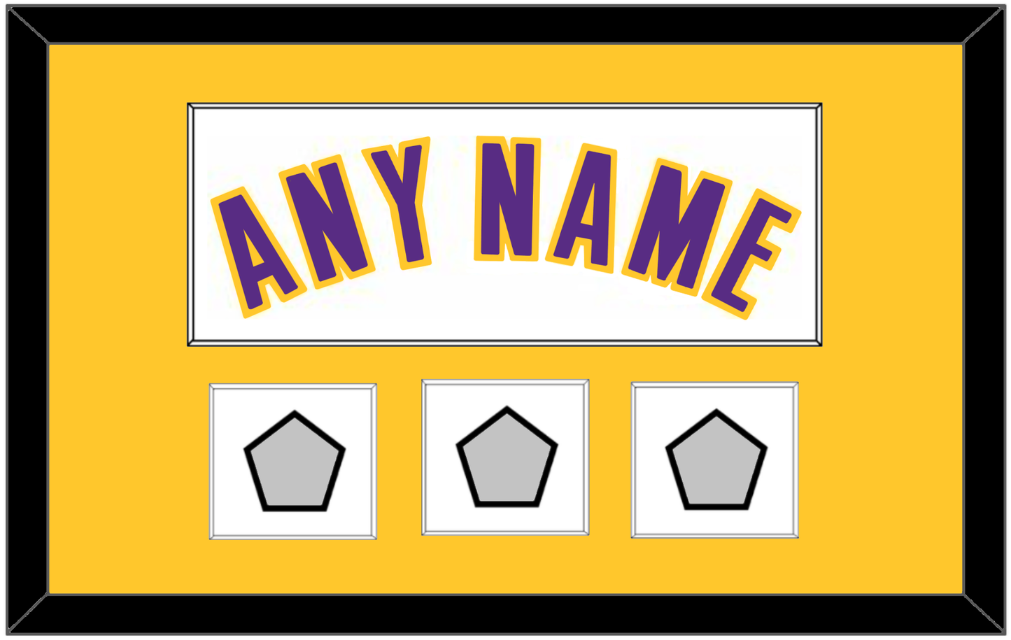 Los Angeles Name & 3 Trophy Patches - Alternate White (2002-2018) - Essential Tier 2