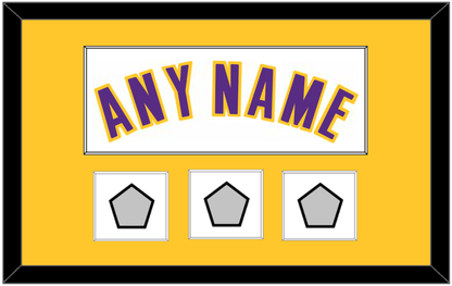 Los Angeles Name & 3 Trophy Patches - Alternate White (2002-2018) - Essential Tier 2
