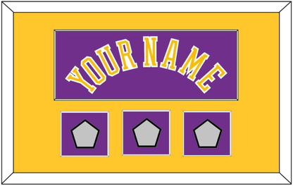 Los Angeles Name & 3 Trophy Patches - Road Purple (1978-1997) - Essential Tier 2